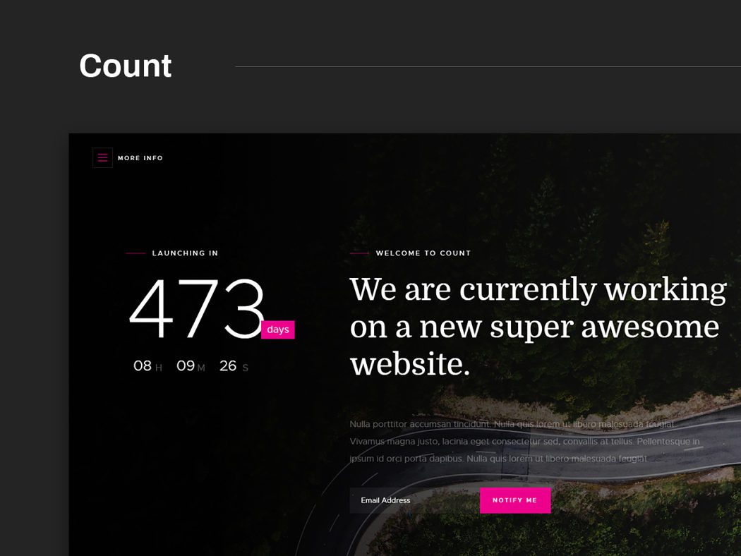 Free Website Template - Count