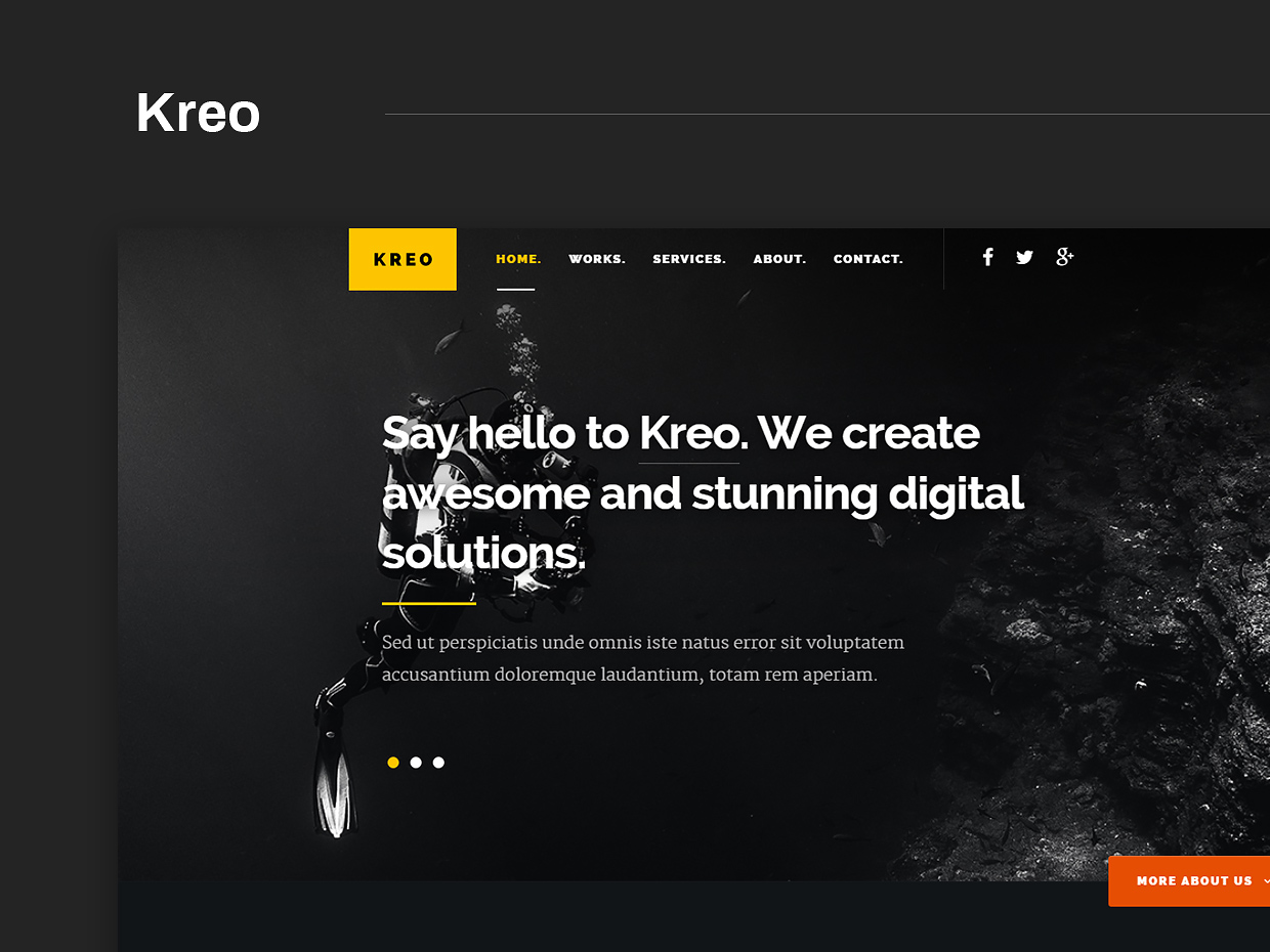 Free Website Template - Kreo