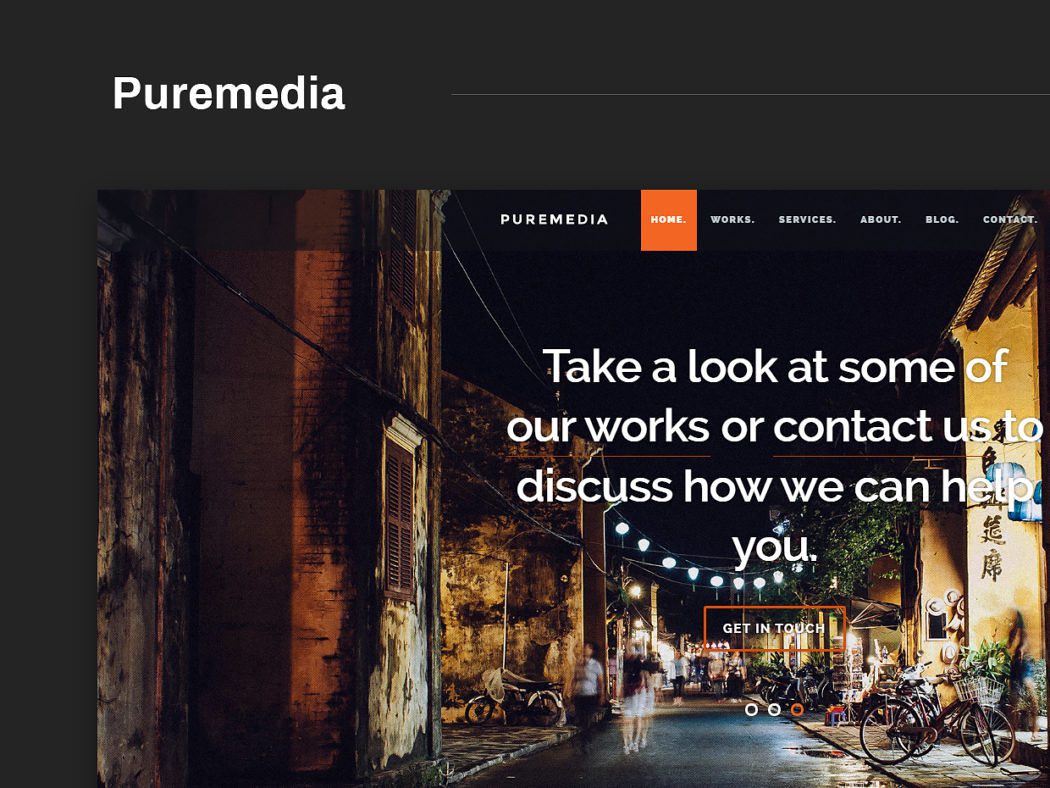 Free Website Template - Puremedia