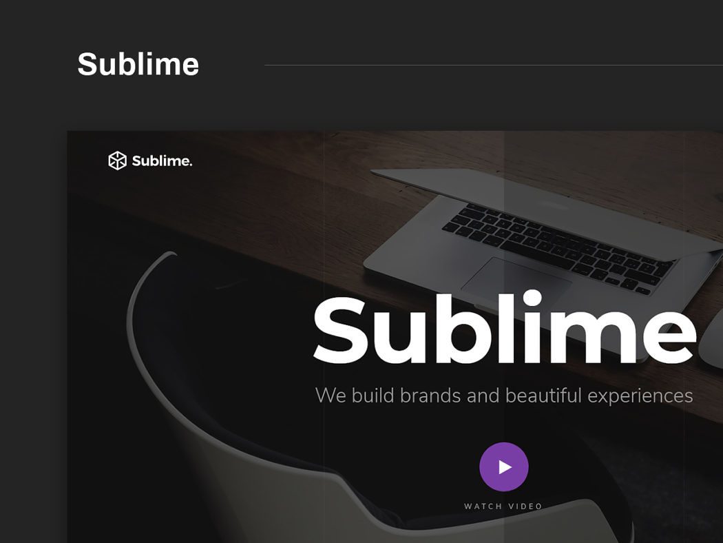 Free Website Template - Sublime