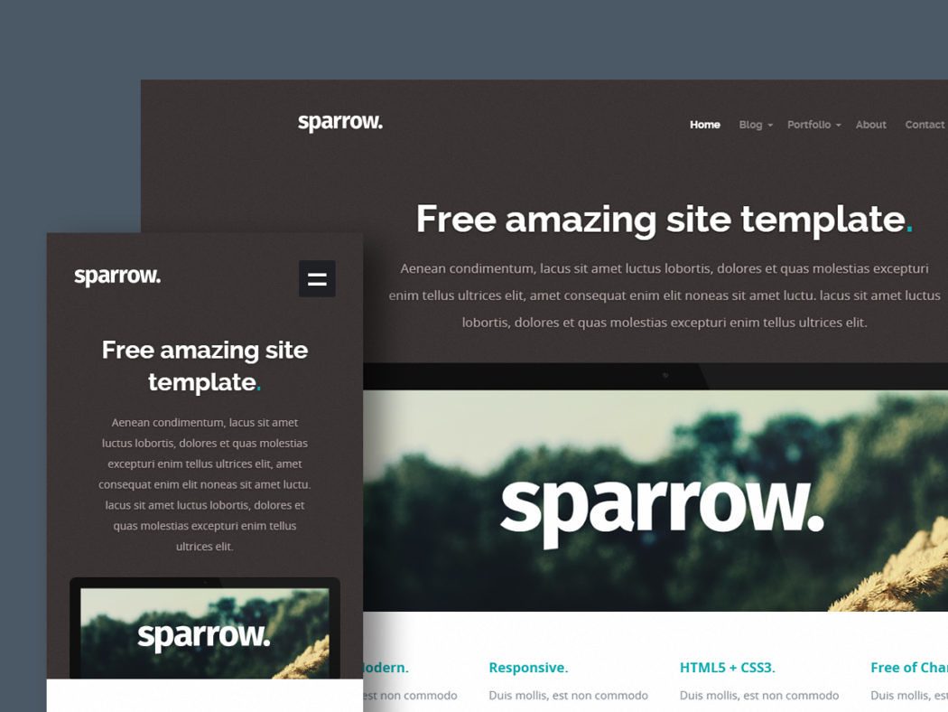 Free Website Template - Sparrow