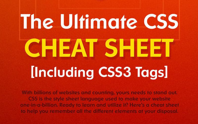 Must-have CSS Cheat Sheets for Web Designers | StyleShout