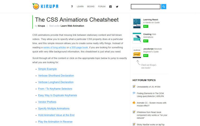 Must-have CSS Cheat Sheets for Web Designers | StyleShout