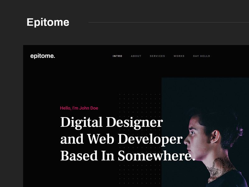 Free Website Template - Epitome