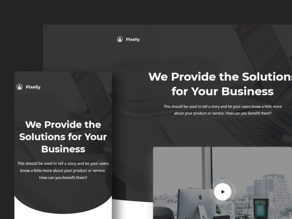 Pixeliy - Business HTML Landing Page Template