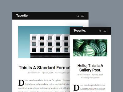 Typerite - Free HTML Blog Template | StyleShout