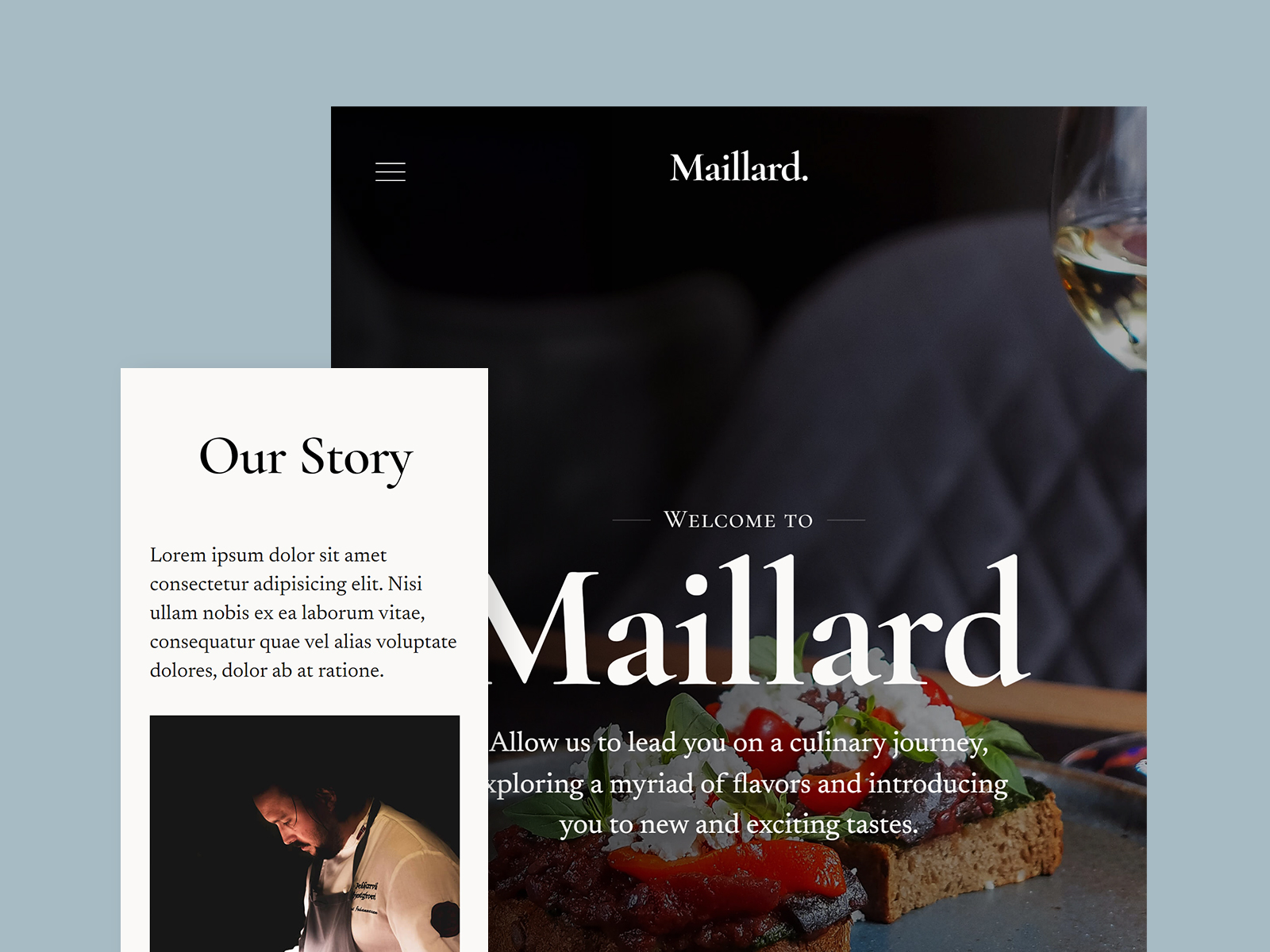 Maillard - Free Restaurant Website Template